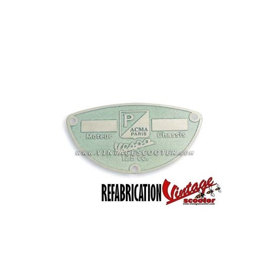 Plaque des mines ACMA modèles 1950-53